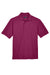 UltraClub 8540/8540T Mens Whisper Short Sleeve Polo Shirt Wine Flat Front