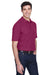 UltraClub 8540/8540T Mens Whisper Short Sleeve Polo Shirt Wine Model 3q