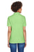 UltraClub 8541 Womens Whisper Short Sleeve Polo Shirt Apple Green Model Back