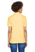 UltraClub 8541 Womens Whisper Short Sleeve Polo Shirt Yellow Model Back