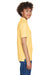 UltraClub 8541 Womens Whisper Short Sleeve Polo Shirt Yellow Model Side