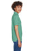 UltraClub 8541 Womens Whisper Short Sleeve Polo Shirt Leaf Green Model Side