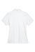 UltraClub 8541 Womens Whisper Short Sleeve Polo Shirt White Flat Back