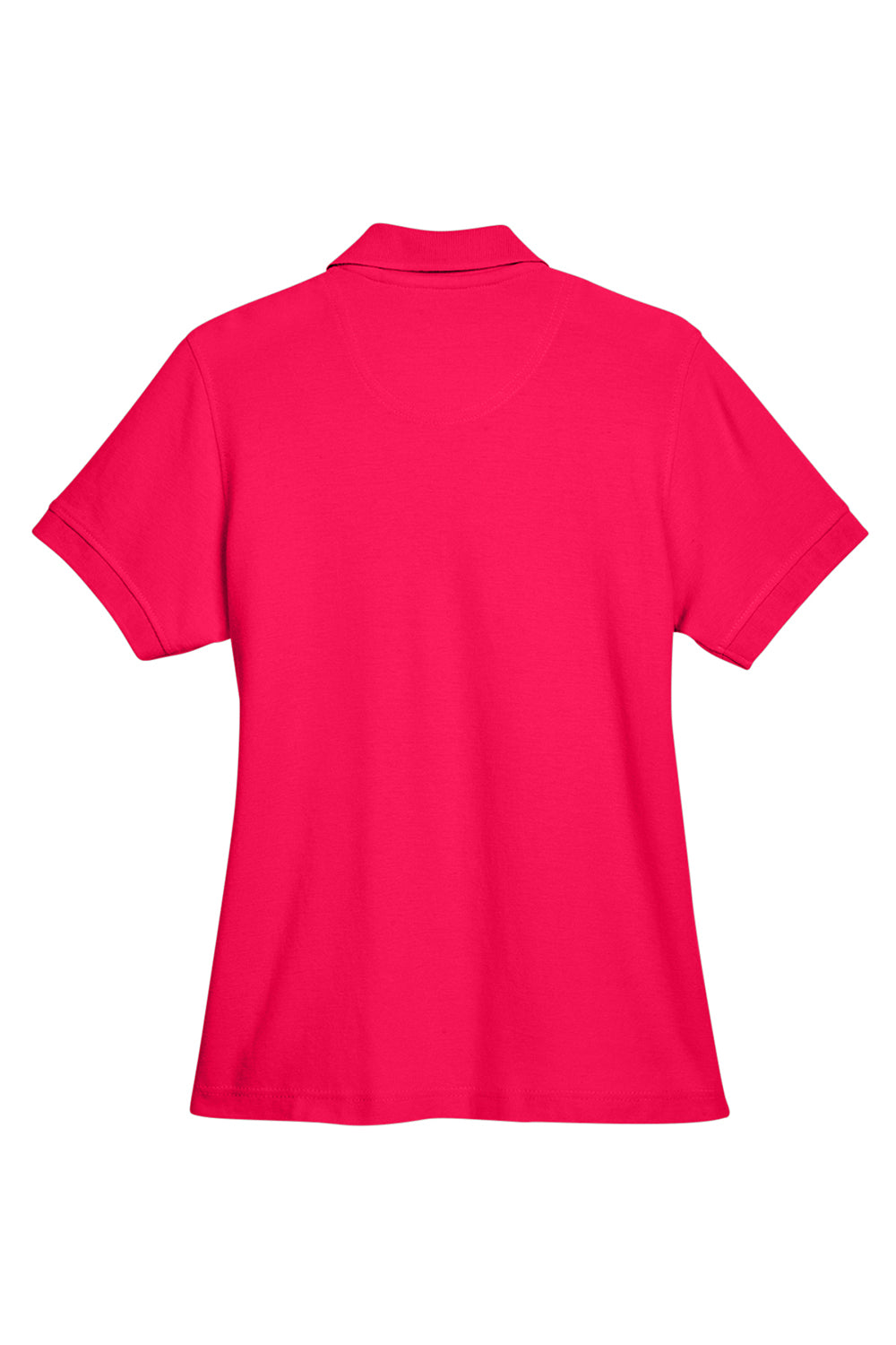 UltraClub 8541 Womens Whisper Short Sleeve Polo Shirt Red Flat Back