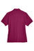 UltraClub 8541 Womens Whisper Short Sleeve Polo Shirt Wine Flat Back