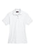 UltraClub 8541 Womens Whisper Short Sleeve Polo Shirt White Flat Front