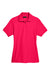 UltraClub 8541 Womens Whisper Short Sleeve Polo Shirt Red Flat Front