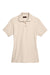 UltraClub 8541 Womens Whisper Short Sleeve Polo Shirt Stone Flat Front