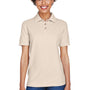 UltraClub Womens Whisper Short Sleeve Polo Shirt - Stone - Closeout