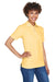 UltraClub 8541 Womens Whisper Short Sleeve Polo Shirt Yellow Model 3q