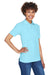 UltraClub 8541 Womens Whisper Short Sleeve Polo Shirt Baby Blue Model 3q