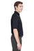 UltraClub 8610 Mens Cool & Dry 8 Star Elite Performance Moisture Wicking Short Sleeve Polo Shirt Black Model Side