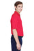 UltraClub 8610 Mens Cool & Dry 8 Star Elite Performance Moisture Wicking Short Sleeve Polo Shirt Red Model Side