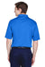 UltraClub 8610 Mens Cool & Dry 8 Star Elite Performance Moisture Wicking Short Sleeve Polo Shirt Royal Blue Model Back