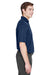 UltraClub 8610 Mens Cool & Dry 8 Star Elite Performance Moisture Wicking Short Sleeve Polo Shirt Navy Blue Model Side