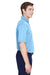 UltraClub 8610 Mens Cool & Dry 8 Star Elite Performance Moisture Wicking Short Sleeve Polo Shirt Columbia Blue Model Side