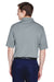 UltraClub 8610 Mens Cool & Dry 8 Star Elite Performance Moisture Wicking Short Sleeve Polo Shirt Silver Grey Model Back