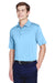 UltraClub 8610 Mens Cool & Dry 8 Star Elite Performance Moisture Wicking Short Sleeve Polo Shirt Columbia Blue Model 3q