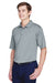 UltraClub 8610 Mens Cool & Dry 8 Star Elite Performance Moisture Wicking Short Sleeve Polo Shirt Silver Grey Model 3q