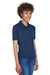 UltraClub 8610L Womens Cool & Dry 8 Star Elite Performance Moisture Wicking Short Sleeve Polo Shirt Navy Blue Model 3q