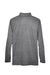 UltraClub 8618 Mens Heather Cool & Dry Performance Moisture Wicking 1/4 Zip Sweatshirt Heather Black Flat Back