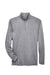 UltraClub 8618 Mens Heather Cool & Dry Performance Moisture Wicking 1/4 Zip Sweatshirt Heather Charcoal Grey Flat Front