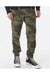 Independent Trading Co. IND20PNT Mens Fleece Sweatpants w/ Pockets Forest Green Camo Model Front