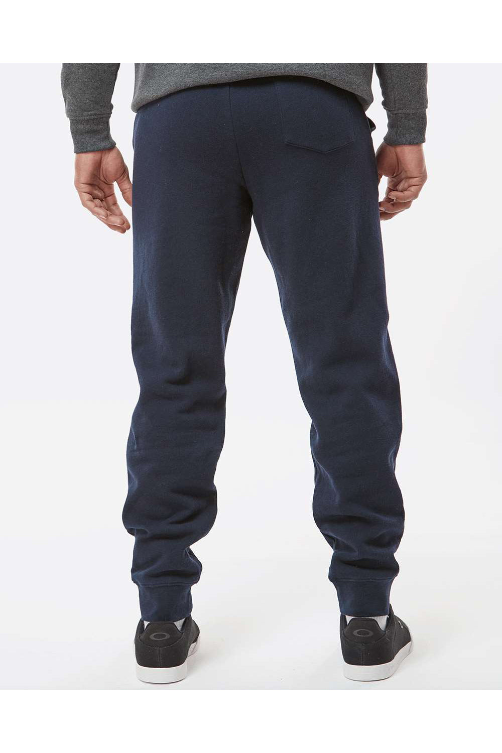 Independent Trading Co. IND20PNT Mens Fleece Sweatpants w/ Pockets Classic Navy Blue Model Back