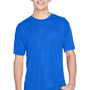 UltraClub Mens Cool & Dry Performance Moisture Wicking Short Sleeve Crewneck T-Shirt - Royal Blue