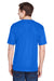 UltraClub 8620 Mens Cool & Dry Performance Moisture Wicking Short Sleeve Crewneck T-Shirt Royal Blue Model Back