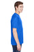 UltraClub 8620 Mens Cool & Dry Performance Moisture Wicking Short Sleeve Crewneck T-Shirt Royal Blue Model Side