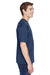 UltraClub 8620 Mens Cool & Dry Performance Moisture Wicking Short Sleeve Crewneck T-Shirt Navy Blue Model Side