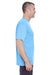 UltraClub 8620 Mens Cool & Dry Performance Moisture Wicking Short Sleeve Crewneck T-Shirt Columbia Blue Model Side