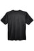 UltraClub 8620 Mens Cool & Dry Performance Moisture Wicking Short Sleeve Crewneck T-Shirt Black Flat Back