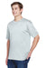 UltraClub 8620 Mens Cool & Dry Performance Moisture Wicking Short Sleeve Crewneck T-Shirt Grey Model 3q