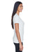 UltraClub 8620L Womens Cool & Dry Performance Moisture Wicking Short Sleeve Crewneck T-Shirt White Model Side