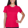 UltraClub Womens Cool & Dry Performance Moisture Wicking Short Sleeve Crewneck T-Shirt - Red