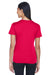 UltraClub 8620L Womens Cool & Dry Performance Moisture Wicking Short Sleeve Crewneck T-Shirt Red Model Back