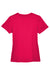 UltraClub 8620L Womens Cool & Dry Performance Moisture Wicking Short Sleeve Crewneck T-Shirt Red Flat Back