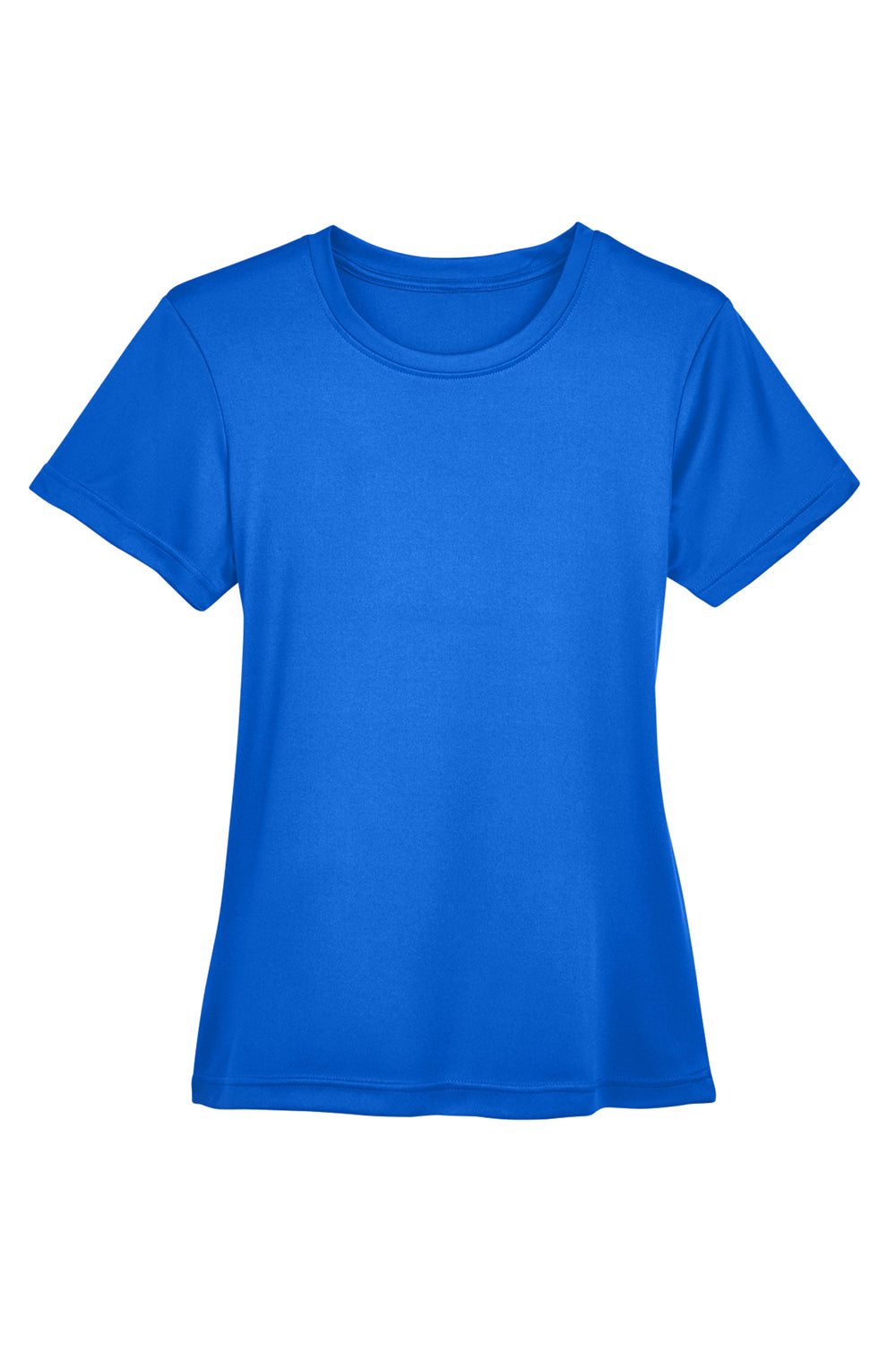 UltraClub 8620L Womens Cool & Dry Performance Moisture Wicking Short Sleeve Crewneck T-Shirt Royal Blue Flat Front