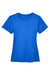 UltraClub 8620L Womens Cool & Dry Performance Moisture Wicking Short Sleeve Crewneck T-Shirt Royal Blue Flat Front