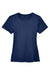 UltraClub 8620L Womens Cool & Dry Performance Moisture Wicking Short Sleeve Crewneck T-Shirt Navy Blue Flat Front