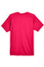 UltraClub 8620Y Youth Cool & Dry Performance Moisture Wicking Short Sleeve Crewneck T-Shirt Red Flat Back