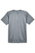 UltraClub 8620Y Youth Cool & Dry Performance Moisture Wicking Short Sleeve Crewneck T-Shirt Charcoal Grey Flat Back