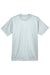 UltraClub 8620Y Youth Cool & Dry Performance Moisture Wicking Short Sleeve Crewneck T-Shirt Grey Flat Front