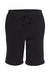 Independent Trading Co. IND20SRT Mens Fleece Shorts w/ Pockets Black Flat Front