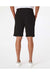 Independent Trading Co. IND20SRT Mens Fleece Shorts w/ Pockets Black Model Back