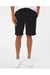 Independent Trading Co. IND20SRT Mens Fleece Shorts w/ Pockets Black Model Front