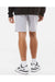 Independent Trading Co. IND20SRT Mens Fleece Shorts w/ Pockets Heather Grey Model Back