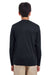 UltraClub 8622Y Youth Cool & Dry Performance Moisture Wicking Long Sleeve Crewneck T-Shirt Black Model Back